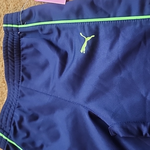 Puma Boys Track Pants Size 2T Navy and Lime Green - NWT - Picture 4 of 8